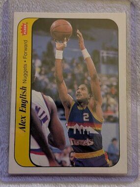 OB1- 1986 Fleer Sticker ALEX ENGLISH Card# 4